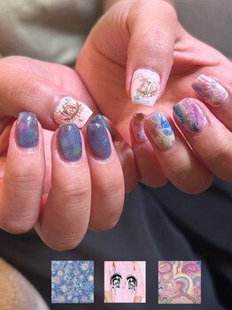 Schon 本八幡店【スチョン】の写真/他店では出会えない、感性で創りあげる質感・色彩を汲み取った繊細アートや奥行きニュアンスデザイン