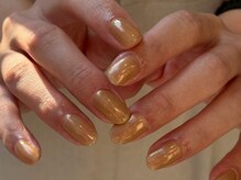 フィロンネイル 武蔵小杉店(filonnail)/ワンカラー×オーロラミラー
