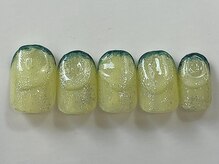 ネイルメゾン 天神店(NAIL MAISON)/パイナップルキラキラ黄色¥7550
