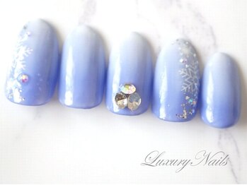 ラグジュアリー ネイルズ(Luxury Nails)/雪の結晶*ホワイトNail