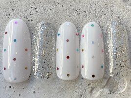 シンプルドットラメ ¥8500