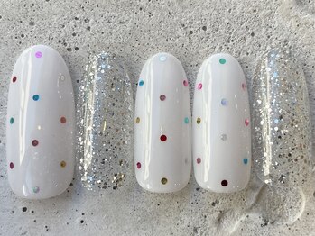 フリークネイル(FREAK Nail)/シンプルドットラメ ¥8500