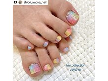 アオヤ(h/n collection AWOYA)/カラフルフットネイル☆