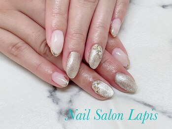 ラピス(Lapis)の写真/『持ち込みデザイン×ストーンの付け放題』でオシャレ度UP☆貴女だけのステキなお爪へと導きます♪
