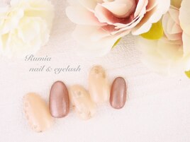 マグ×フラワーネイル