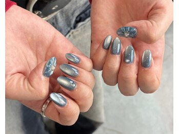 ランダネイル(LANDA. nail)/ぷっくりフラワー