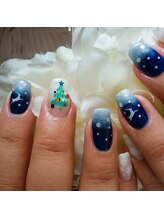 コーラル(CORAL)/クリスマスネイル