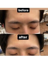 メンズビューティーカフェザパーム 大阪梅田(MEN'S BEAUTY CAFE×THE PERM)/パーマに合うメンズ眉毛Wax