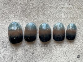 陶器風ニュアンスネイル