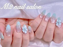 エムズ ネイルサロン(M2)/水光マグネットミントグリーン