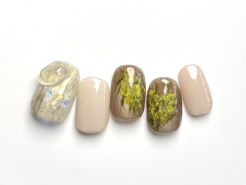 絵画風ミモザニュアンス