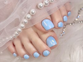 うるうるオーロラフットネイル♪