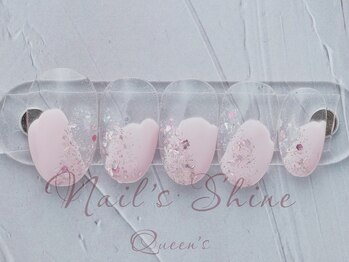 ネイルズシャインクイーンズ(nail's Shine Queen's)/クリアグラデーションアート