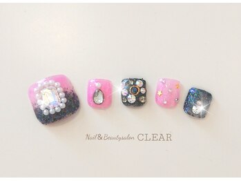 ネイルアンドビューティーサロン クリア(CLEAR)/フットネイルデザインＣ