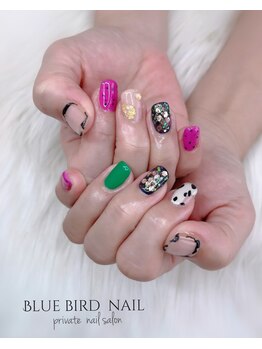 ブルーバードネイル(Blue bird nail)/ニュアンスネイル
