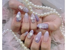 ネイル アリーズ セカンド(nail Allies 2nd)/バラ　紫　ちゅるん　3D