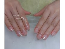 ルシエ(LUCIE)/ガラスフレンチネイル