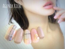 アグニークリッシェ(Agunik Riche)/【チェック柄ネイル】