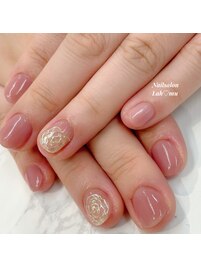 ぷくぷくローズネイル