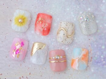 ネイルサロン ラグゼ(Nail salon Luxe)/フット親指アート