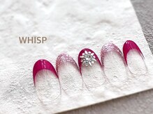 ウィスプ(WHISP)/クリアラメフレンチネイル 