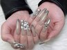 【Hand】チップ長さだし10本◎アートやり放題☆パーツつけ放題