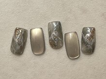 アイビー(Aivy)/大理石ネイル