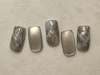 アイビー(Aivy)/大理石ネイル