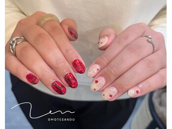 禅 表参道(Zen)/バレンタインハートネイル