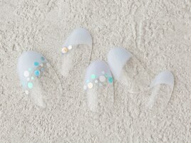 斜めフレンチネイル