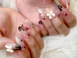 バレンタイン/チョコがけ/リボン