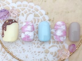 バレンタインネイル