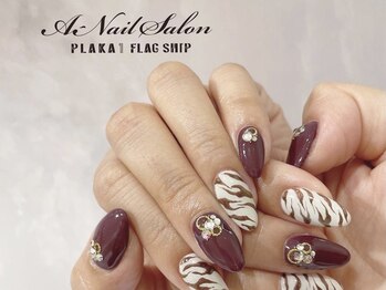 エーネイルサロン プラーカ本店(A-Nail Salon)/ゼブラネイル