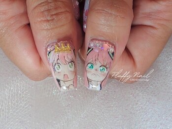 フラッフィーネイル(Fluffy Nail)/痛ネイル　キャラクターネイル