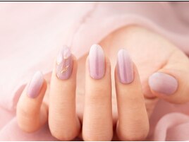 ワンポイント春ネイル