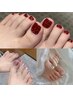 『Foot』マグネット/ミラー／オーロラ/フラッシュネイル¥5500