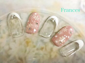 フランセス(Frances)/雪の結晶ネイル