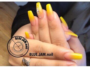 ブルージャムネイル(BLUE.JAM.nail)/SIMPLY長さ出し グラデーション
