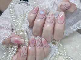 チークさくらんぼネイル8500円