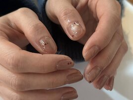 マグネットハートホロネイル