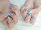 ラメグラデーションネイル