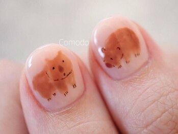 ネイル アトリエ コモード(nail atelier Comodo)/絵画ネイル [ウォンバット]