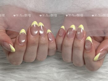 エムプラスネイル 新宿(M+Nail)/マグネットフレンチ