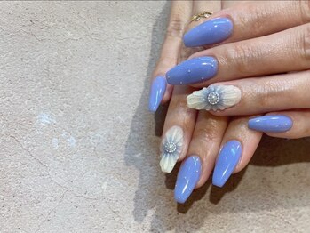 オーク 兵庫(OAK)/ブルーカラー×フラワーアート＊