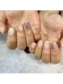 ニュアンスチューリップネイル