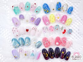 7月の特別ジェル￥6990:夏ネイル