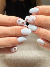 ココズネイル(coco's nail)/ワンカラー＋お花