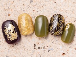 シンプル麻の葉ネイル9480円