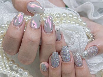 ミナミネイル(MINAMI NAIL)/オーロラネイル8500円