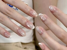ちゅるんマグネットリボンネイル